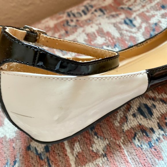 BCBG Pointed Toe Ankle Strap Flats - Picture 5 of 6